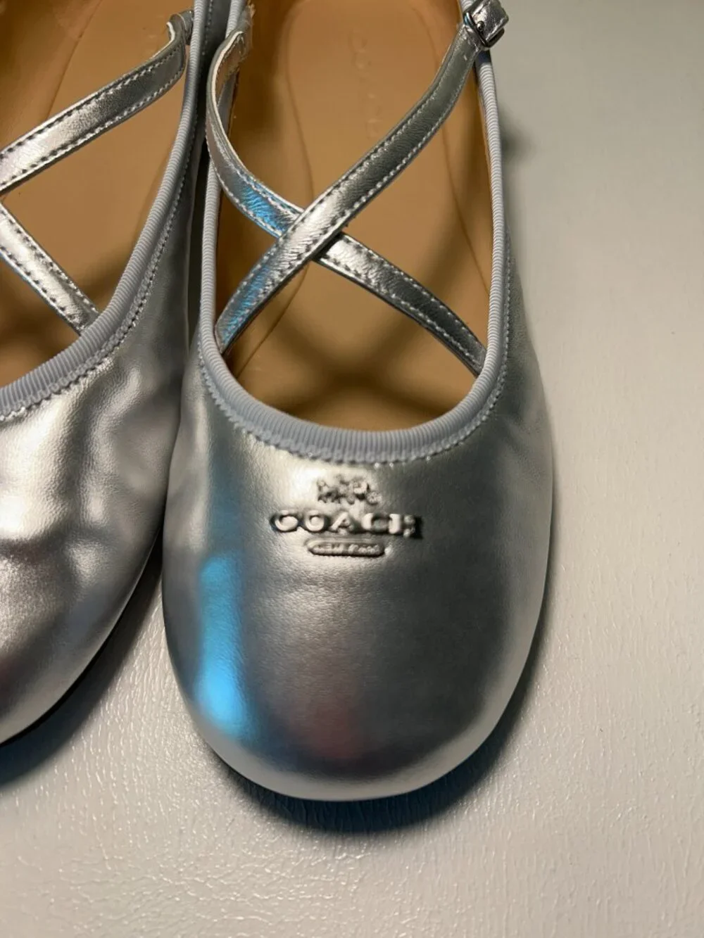 Coach Women's Phoebe Leather Ballet Flats